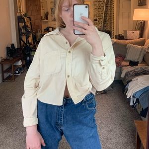 Corduroy shirt jacket